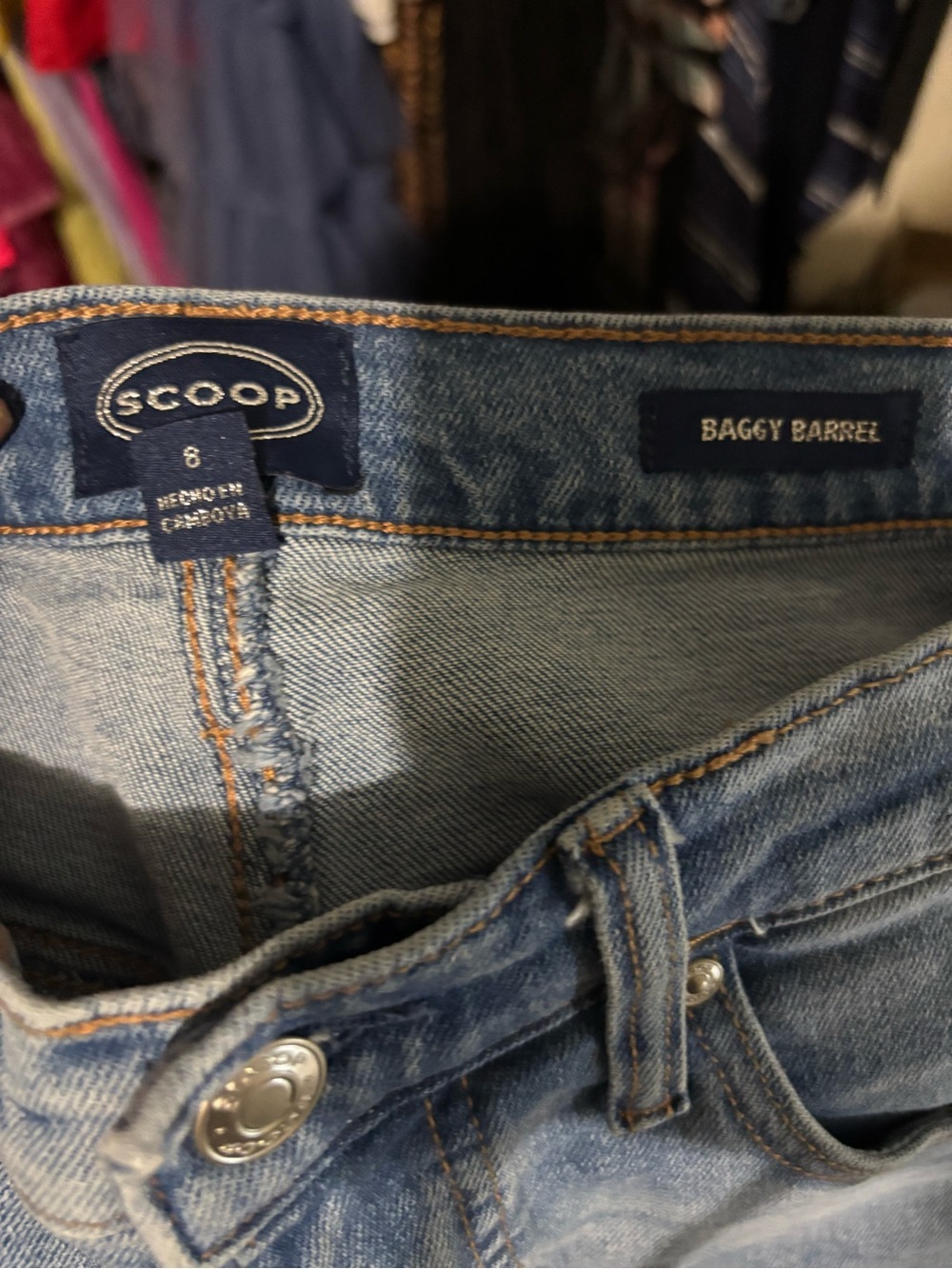 Scoop Baggy Barrel Light Blue Jeans